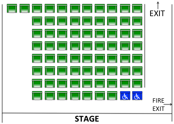Studio Theatre Seating Plan